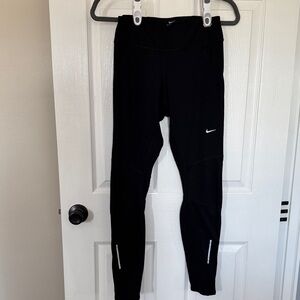 Nike Black running Leggings with Reflective size small
